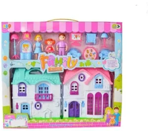 Plastic draagbaar poppenhuis