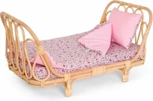 Compleet rotan poppenbedje