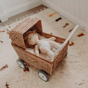 Rotan Poppenwagen