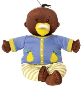 Donkere babypop met zacht lijfje